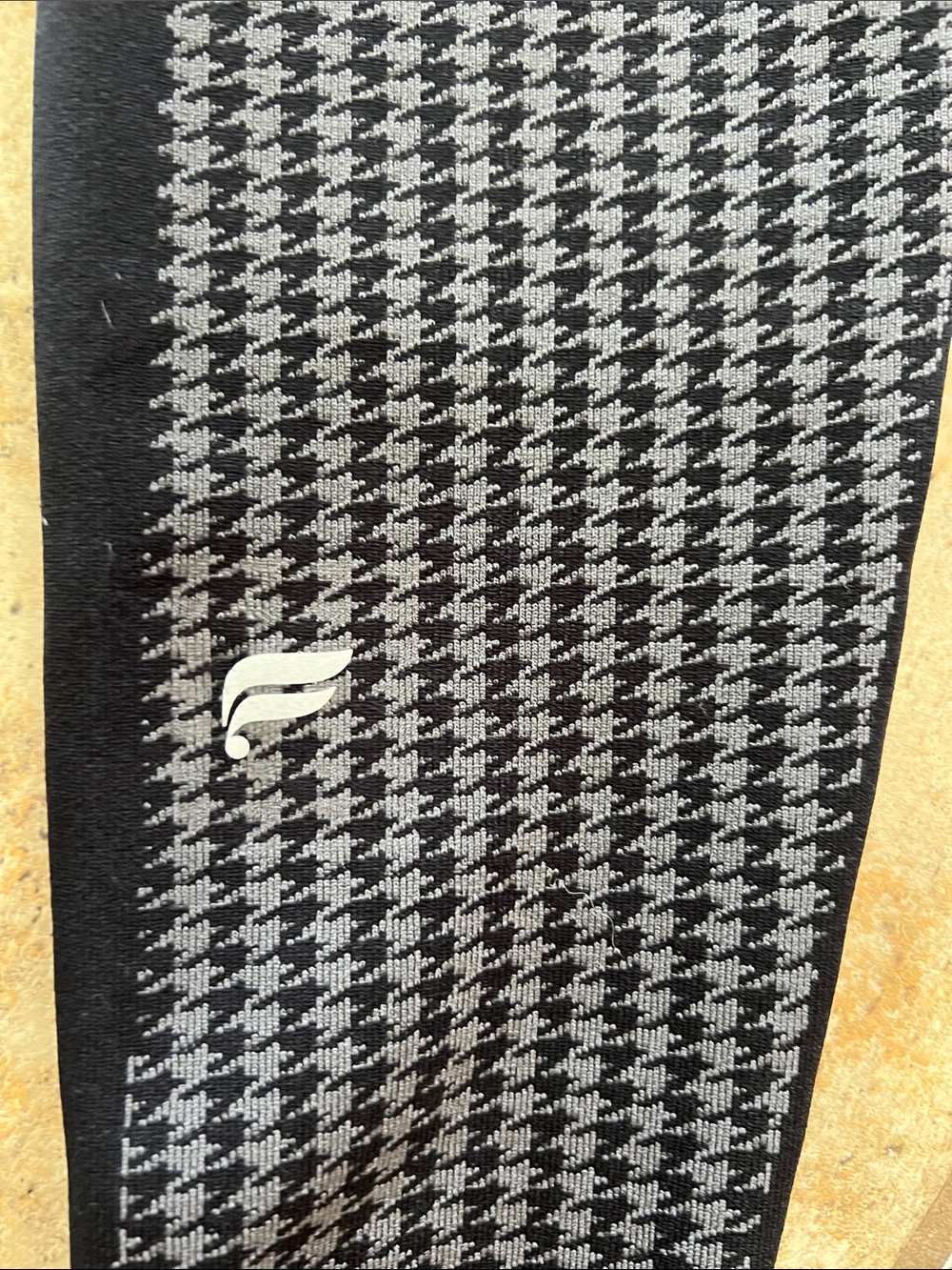 Fabletics Black Houndstooth Seamless High-Waist Leggings - Picture 11 of 11